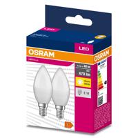 2PAK LED žárovka LED E14 B35 4,9W = 40W 470lm 3000K Teplá bílá 220° OSRAM VALUE OSRVALU7209