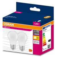 2PAK LED žárovka LED E27 A60 4,9W = 40W 470lm 2700K Teplá bílá 200° OSRAM VALUE OSRVALU7407