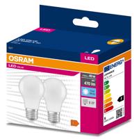 2PAK LED žárovka LED E27 A60 4,9W = 40W 470lm 4000K Neutrální bílá 200° OSRAM VALUE OSRVALU7411