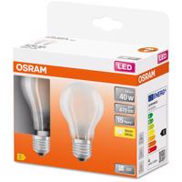 2x LED žárovka LED E27 A60 4W = 40W 470lm 2700K Teplá bílá 300° Filament OSRAM STAR OSRSTALL0410