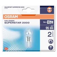 2x Žárovka halogen G4 8W = 10W 95lm 2700K Teplá bílá 100CRI 360° 12V OSRAM HALOSTAR Stmívatelná OSRHAL0415