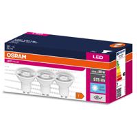 3PAK LED žárovka LED GU10 6,9W = 80W 575lm 4000K Neutrální bílá 36° OSRAM VALUE OSRVALU7517