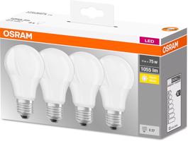 4PAK LED žárovka LED E27 A60 11W = 75W 1055lm 2700K Teplá bílá 300° OSRAM OSRLEDW2060