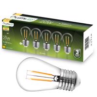 5-PAK LED žárovka LED E27 ST14 2W = 20W 3000K Teplá bílá 220lm Filament do Girlandy LUMILED