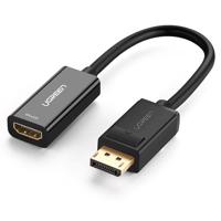 Adaptér, kabel DisplayPort (samec) - HDMI (samice) UGREEN MM137, FullHD 25cm (černý) 022569