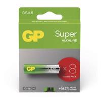 Alkalická baterie GP Super AA (LR6) 8 ks B01218