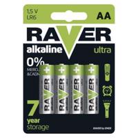 Alkalická baterie RAVER AA (LR6) - 4 ks B7921 B7921