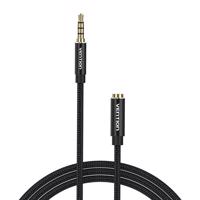 Audio kabel TRRS 3,5 mm samec na 3,5 mm samici Vention BHCBH 2 m černý