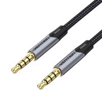 Audio kabel TRRS 3,5mm mini jack Vention BAQHG 1,5 m šedý