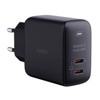 Aukey PA-B4T, 2xUSB-C, 45W síťová nabíječka (černá)