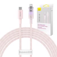 Baseus USB-C na Lightning Explorer Series 20W rychlonabíjecí kabel (růžový) 048712