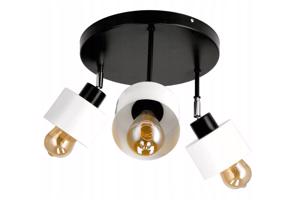 Berge LED nástěnné kulaté svítidlo 3xE27 KUBEK WHITE P0013-3XKB003