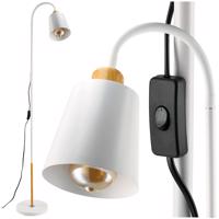 Berge LED stojací lampa 1xE27 150cm bílá STL033-W