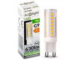 Berge LED žárovka - G9 - 7W - teplá bílá