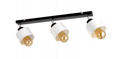 Berge LED závěsná lampa Beam - 3xE27 - CUBE WHITE P0008-3XKB003