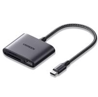 Čtečka karet + USB, UGREEN CM387, USB-C (černá) 029246