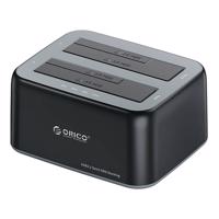 Dokovací stanice Orico pro 2,5" / 3,5" HDD / SSD, 5Gb/s, USB-A na USB-B s funkcí klonování (černá) 067800