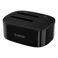 Dokovací stanice Orico pro 2,5" / 3,5" HDD / SSD, 5Gb/s, USB-C na USB-C/A s funkcí klonování (černá) 067794