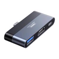 Dokovací stanice Remax, RP-U15, USB, HDMI, USB-C (černá)