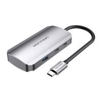 Dokovací stanice USB-C na USB-C, 3x USB3.0, PD 0,15 m Vention TNDHB šedá