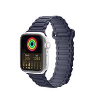 Dux Ducis Strap (Armor Version) Apple Watch SE, 9, 8, 7, 6, 5, 4, 3, 2, 1 (41, 40, 38 mm) silikonový magnetický náramek modrý 6934913035412