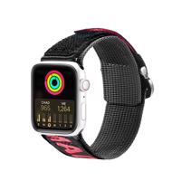 Dux Ducis Strap (Outdoor verze) Apple Watch Ultra, SE, 9, 8, 7, 6, 5, 4, 3, 2, 1 (49, 45, 44, 42 mm) nylonový náramek s páskem černo-červený 6934913035351