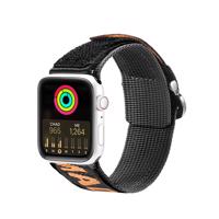 Dux Ducis Strap (Outdoor verze) Apple Watch Ultra, SE, 9, 8, 7, 6, 5, 4, 3, 2, 1 (49, 45, 44, 42 mm) nylonový řemínek náramek černo-oranžový 6934913035337