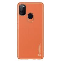 Dux Ducis Yolo elegantní obal z eko kůže Samsung Galaxy M30s oranžový 6934913054239