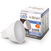 Eco Light LED žárovka MR16 12V 2W studená bílá