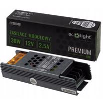 Eco Light Zdroj LED slim IP20 - 12V - 2,5A - 30W - Premium Line