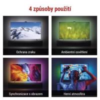 Emos GoSmart Ambientní LED RGB osvětlení za TV 65“ (164 cm) ZTV65