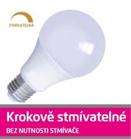 Emos LED žárovka Classic A60 / E27 / 10,5 W (75 W) / 1 060 lm / teplá bílá / stmívatelná ZL4206