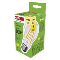 Emos LED žárovka Filament A60 / E27 / 10,5 W (100 W) / 1521 lm / teplá bílá ZF5D62