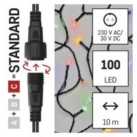 Emos Standard LED spojovací vánoční řetěz, 10 m, venkovní i vnitřní, rGB nebo CCT D1AM03