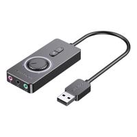 Externí zvuková karta USB 2.0 Vention CDRBF 1m (černá)