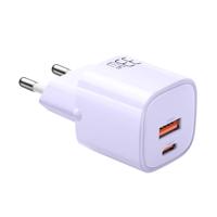 GaN 33W síťová nabíječka Mcdodo CH-0155 USB-C, USB-A (fialová)