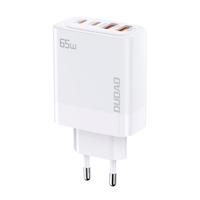 GaN Dudao A65EU 2xUSB-A / 2xUSB-C PD 65W síťová nabíječka - bílá 6976625331246 6976625331246