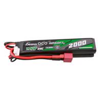 Gens Ace 25C 2000mAh 2S2P 7,4V Lipo baterie pro airsoftové zbraně s mini konektorem Deans(T)