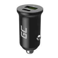 Green Cell Autoladegerät 38W GC PowerRide Nano38 mit USB-C USB-A Power-Delivery und Ultra Charge Schnellladung CADM-GC-38AC