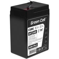 Green Cell CUBE AGM IP54 6V 5Ah VRLA Baterie Gel deep cycle  pro kids alarm systems AGM6V5AH-J neoriginální