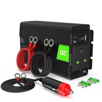 Green Cell měnič napětí do auta 24V na 230V 500W/1000W modifikovaný sinus  UK zásuvka INV04UK