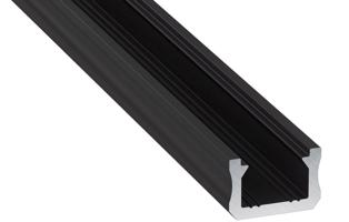 Greenlux AL-PROFIL X BLACK 2M (10-0082-20) GXLP1053