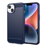 Hurtel Carbon Case iPhone 14 Plus flexibilní gelové zadní pouzdro modré 5907769349515