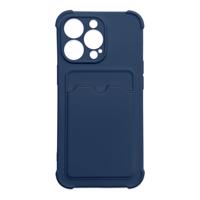 Hurtel Card Armor Case cover for Xiaomi Redmi Note 10 / Redmi Note 10S card wallet silicone armor case Air Bag navy blue 5907769335761