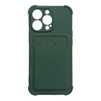 Hurtel Card Armor Case pouzdro pro iPhone 12 Pro card wallet silicone armor case Air Bag green 5907769335549