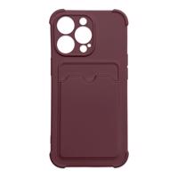 Hurtel Card Armor Case pouzdro pro iPhone 12 Pro card wallet silicone armor case Air Bag raspberry 5907769335525