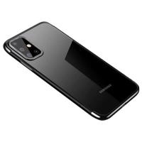 Hurtel Čiré barevné pouzdro gelové pouzdro s kovovým rámečkem Samsung Galaxy A72 4G černé 5907769325977