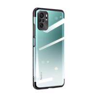 Hurtel Čiré barevné pouzdro gelové pouzdro s kovovým rámečkem Xiaomi Redmi Note 10 5G / Poco M3 Pro černé 5907769334733