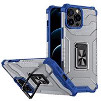 Hurtel Crystal Ring Case obrněný hybridní kryt + magnetický držák pro iPhone 11 Pro modrý 5907769332920