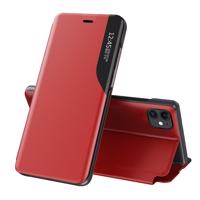 Hurtel Eco Leather View Case elegantní flipové pouzdro s funkcí stojánku pro iPhone 13 Pro Max červené 5907769334320